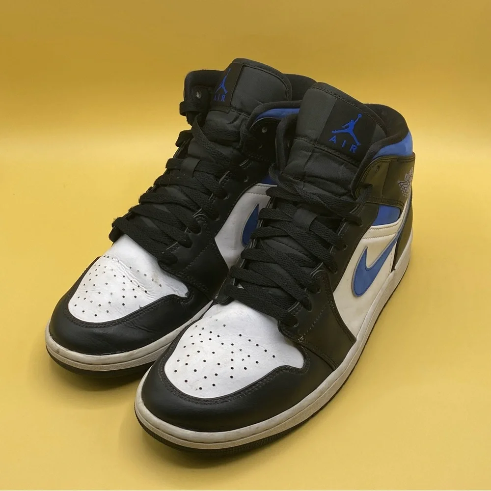 Jordan 1 Retro Mid Blue Black Racer‎